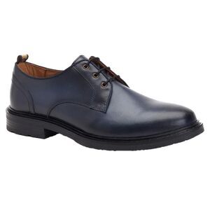 Base London Mens Dime Leather Derby Shoes / Navy